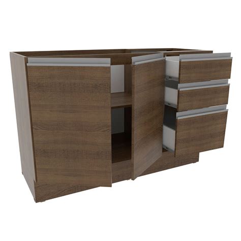 Mueble De Cocina Para Fregadero Madesa Glamy 2 Puertas Y 3 Cajones