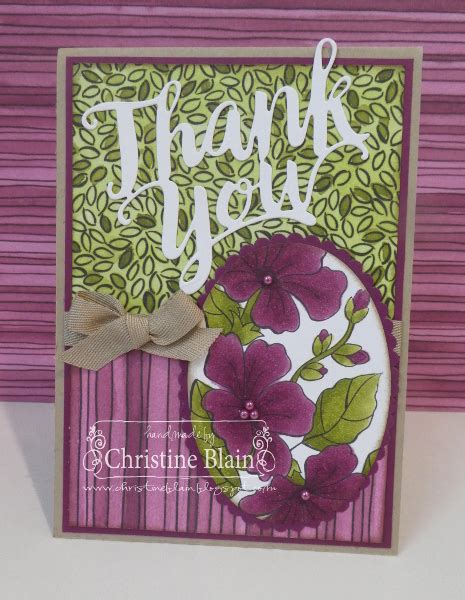 Happy Heart Cards Stampin Up Blended Seasons Thank You Card