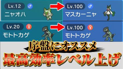 【ポケモンスカーレットバイオレットポケモンsv】レベル上げの序盤最高効率の方法を紹介！ Youtube