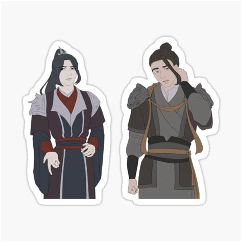 "Mu Qing and Feng Xin" Sticker for Sale by Heyiuart | Redbubble