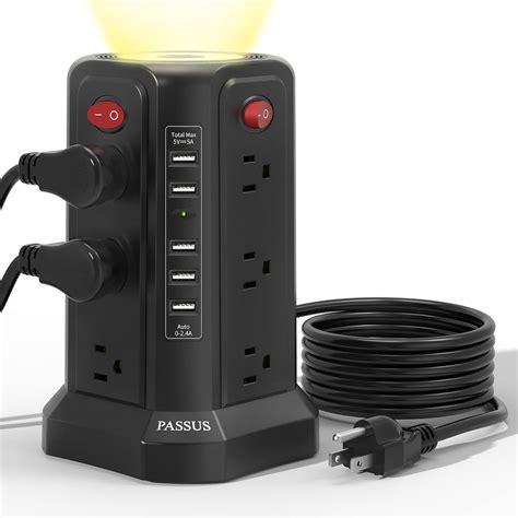 Amazon Surge Protector Power Strip Tower With Usb Ports And