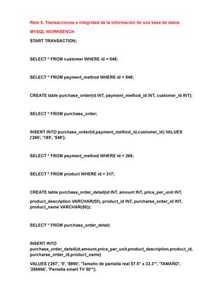 Base De Datos V R U Reto Unidad Administraci N De Bases De