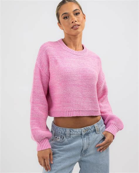 Shop Rusty Marlow Cropped Knit Jumper In Soft Orchid Fast Shipping And Easy Returns City Beach