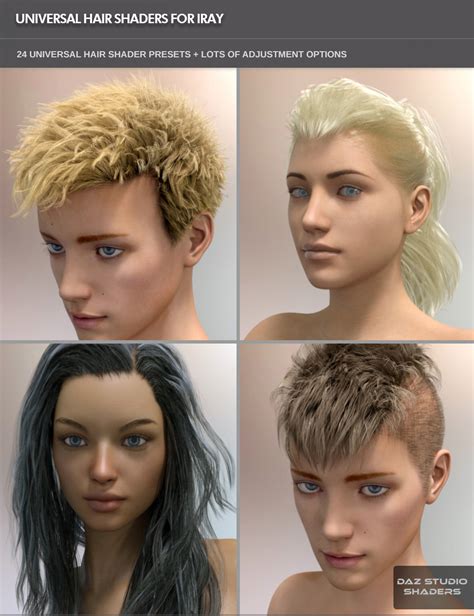 Universal Hair Shader For Iray Daz 3d