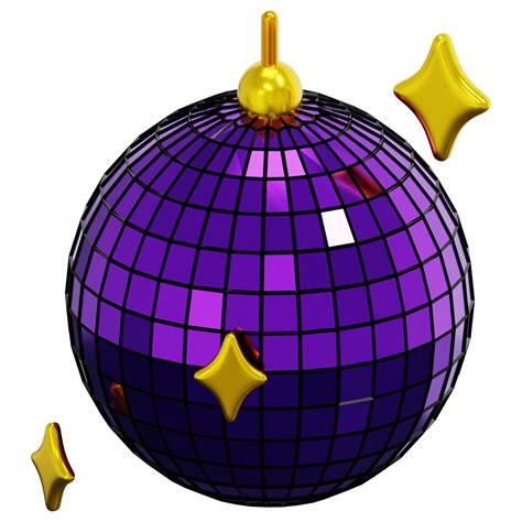 Ilustração De ícone De Renderização 3d De Bola De Discoteca 11619641 Png