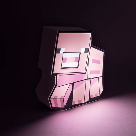 Minecraft Lampe De Table Cochon Elbenwald