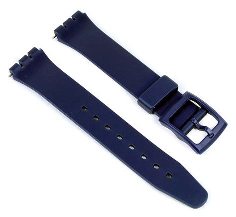 Ersatzband Uhrenarmband Kunststoff Mm Passend Zu Swatch Uhren Blau