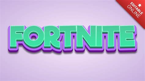 Fortnite Tekst D Zielony Fioletowy Generator Efekt W Tekstowych