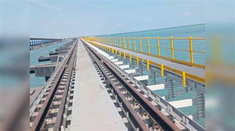 Pamban Bridge Indias First Vertical Lift Indian Railways Bridge Nears