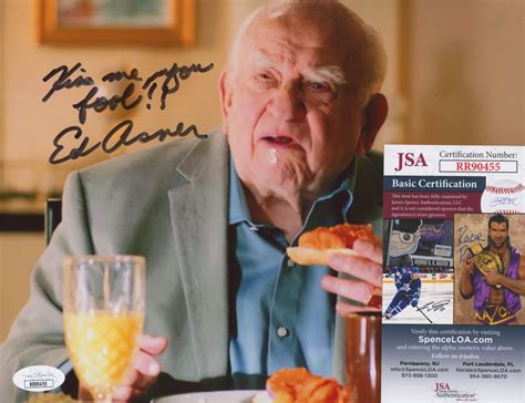 Ed Asner Signed "Cobra Kai" 8x10 Photo Inscribed "Kiss Me You Fool ...