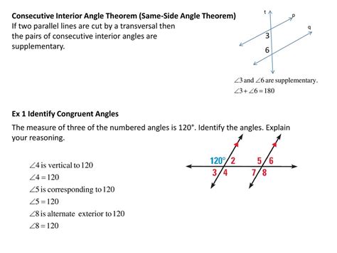 32 Use Parallel Lines And Transversals Ppt Download