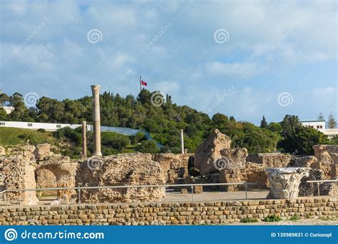 Ruins Of The Ancient Carthage City Tunis Tunisia North Africa