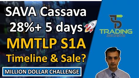 SAVA Cassava Sciences Stock Up 28 5 Days MMTLP S1A Potential Timeline