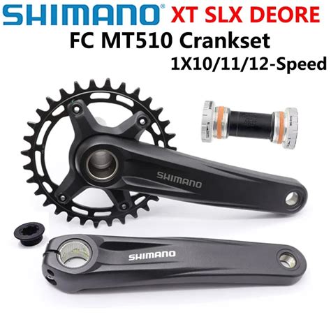 SHIMANO DEORE M6100 FC MT510 Crankset 10 11 12 Speed Crankset 177 Mm Q