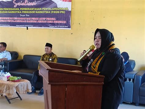 Wabup Masitah Sosialisasi Bahaya Narkoba Di Desa Seniung Jaya MCKabPaser