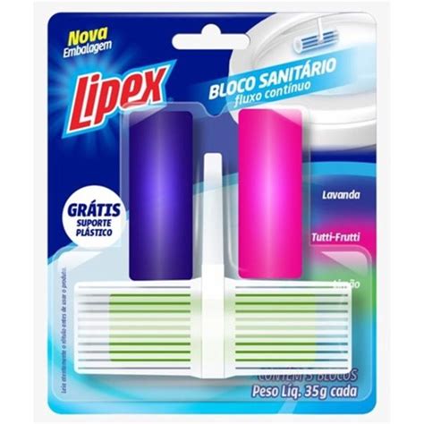 Bloco Sanitario Blister Aparelho C 3 Refil 35g Lipex Shopee Brasil