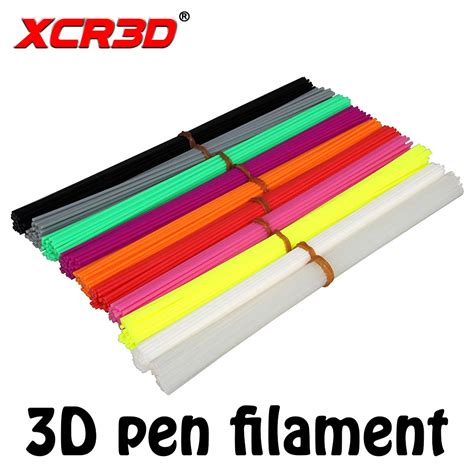 Xcr3d Pen Filament Refills Pla 175mm 10 Colorset 3d Pen Plastic Rubber Printing Straight Line