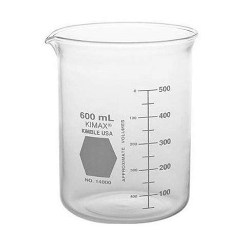 2999 Vaso De Precipitado De Vidrio 600ml Forma Baja Griffin Decorado