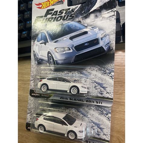 風火輪 Hot Wheels 玩命關頭 Subaru WRX 精裝膠胎 蝦皮購物