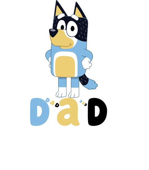 Bluey Dad Pngsvg Bluey Fathers Day Bluey Bandit Etsy Australia