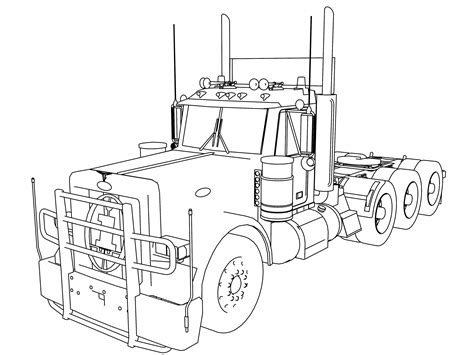 Tractor Trailer Coloring Pages at GetDrawings | Free download