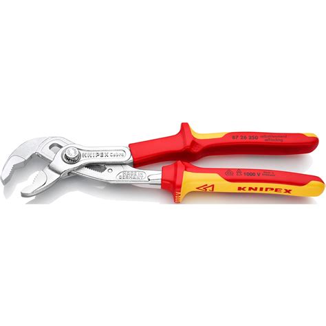 KNIPEX Cobra VDE 8726250 250mm Rohr Wasserpumpen Zange Rot Gelb