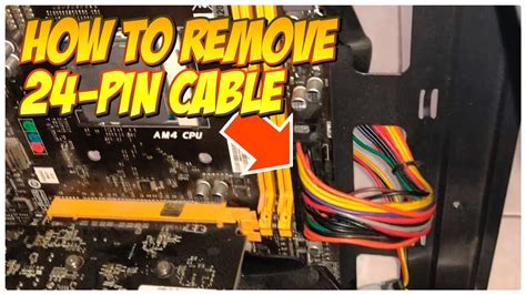 Small Tips Pc How To Remove 24 Pin Motherboard Cable Eng Sub Youtube