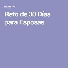 Reto de 30 dias para esposas Reto 30 dias Retos 30 días