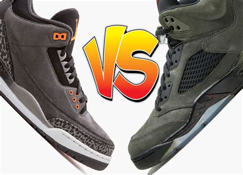 Air Jordan 3 Fear Vs Air Jordan 5 Fear Comparison Jordans Shoes