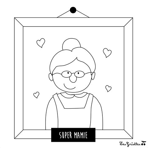 Excellent Coloriage Pour Mamie A Imprimer Image Coloriage