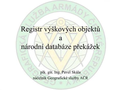 Ppt Registr V Kov Ch Objekt A N Rodn Datab Ze P Ek Ek Powerpoint