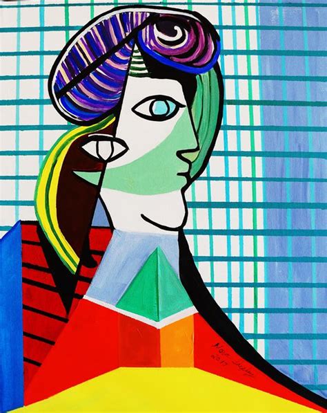 Woman With Funny Hair Picasso Nora Shepley Fine Art Paintings