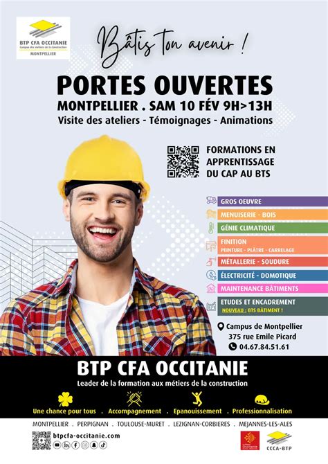 Journées portes ouvertes BTP CFA Occitanie BTP CFA Occitanie