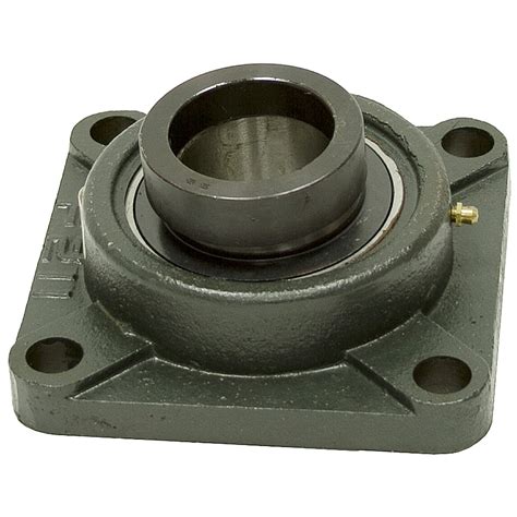 2-3/16" Bore 4 Bolt Flange Bearing w/Lock Collar | Cast Iron 4 Bolt ...