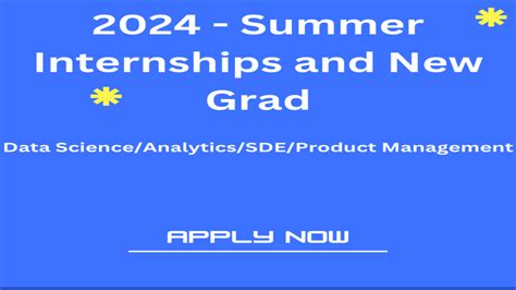 Summer 2024 Internshipsnew Grad Roles