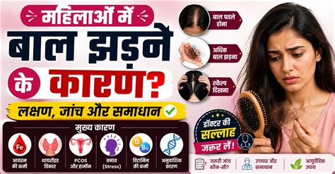 महिलाओं में बाल झड़ने के कारण | Healthfully India