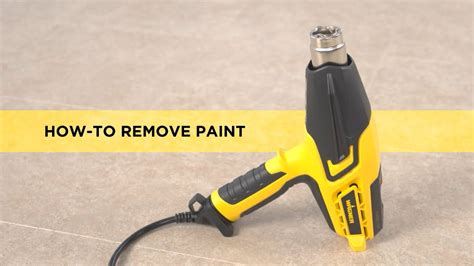 How To Remove Paint Using A Heat Gun Youtube