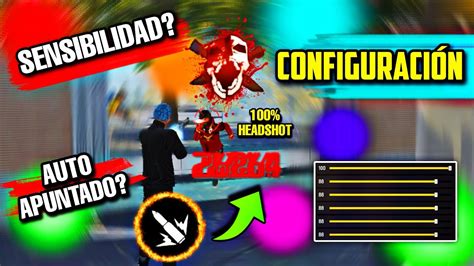 CONFIGURACION COMPLETA Para FREE FIRE SENSIBILIDAD PERFECTA NUEVA