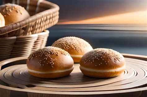 Premium Photo Fresh Baked Wholegrain Buns