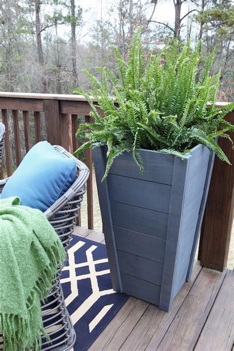 How To Build Your Own Tall Outdoor Planter Boxes - Bower Power