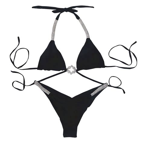 Womens Bikinis Bandage Women Diamond Suit Bandeau Swimming Swimwear Bikini Sexy Set Swimsuits