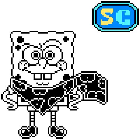 Pixilart Spongetale Spongebob Base By Spongechris