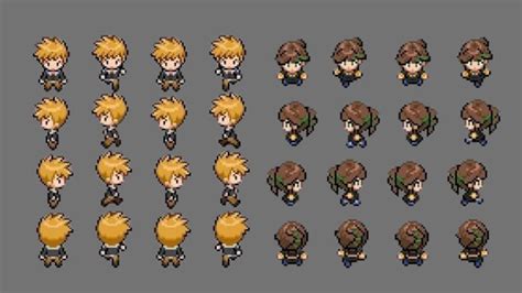 8 Bit 16 Bit Pixel Art Character Design Pixel Game Art Sprite Sheet