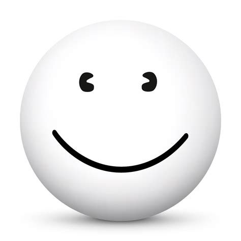 Happy Smile - 3D-Emoji 1/6 - Black and White Sphere - VECTOR GRAPHIC ON ...