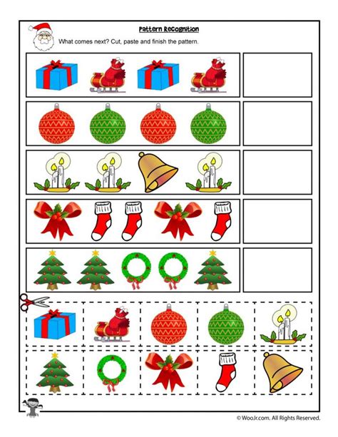 Cut And Paste Christmas Worksheets AlphabetWorksheetsFree