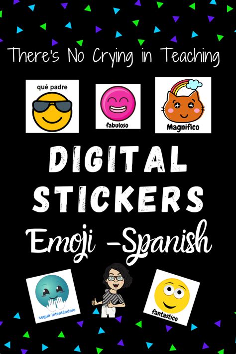 Emoji Digital Stickers In Spanish For Distance Learning In 2020