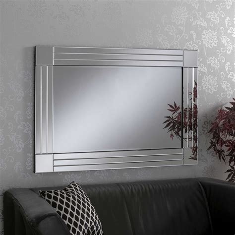 8012 Glass Wall Mirror Rectangular Wall Mirror All Glass Mirror