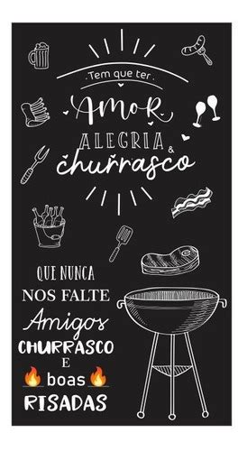 Adesivo Parede Frase Churrasco Amigos Família Cerveja Lousa