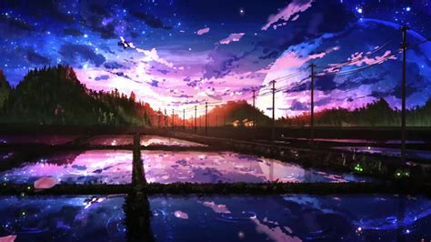 cherry blossom sunset  wallpaper wallpaperwaifu