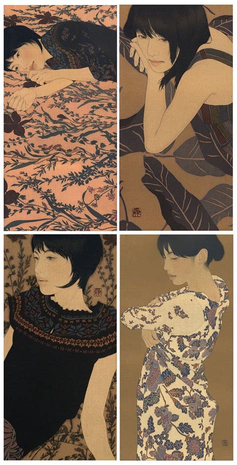 You Know I Adore Art That Incorporates Textile Designs In It Japanese